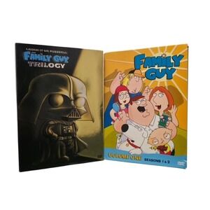 Family Guy DVD Set Volume 1 Seasons 1 & 2 + Star Wars Trilogy Lot Good